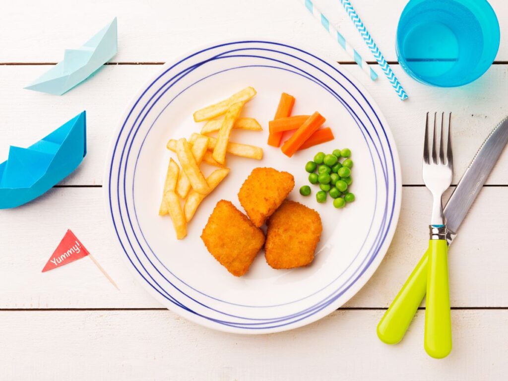 kids eat free restaurants chicken and chips