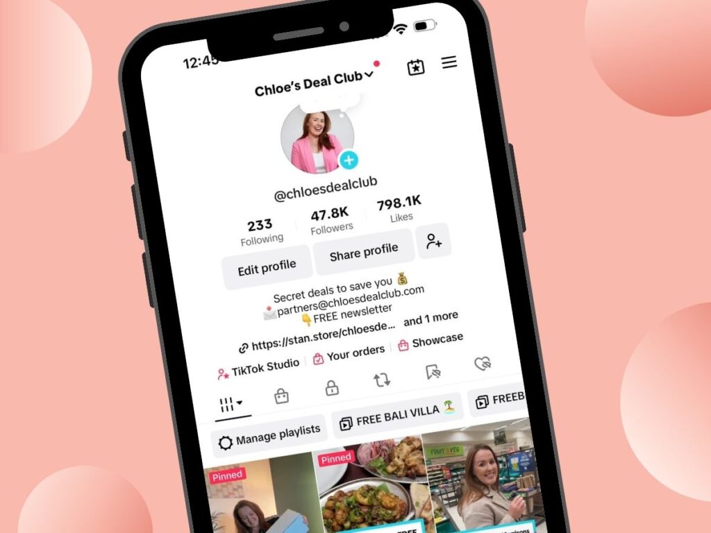 work with chloe's deal club on tiktok