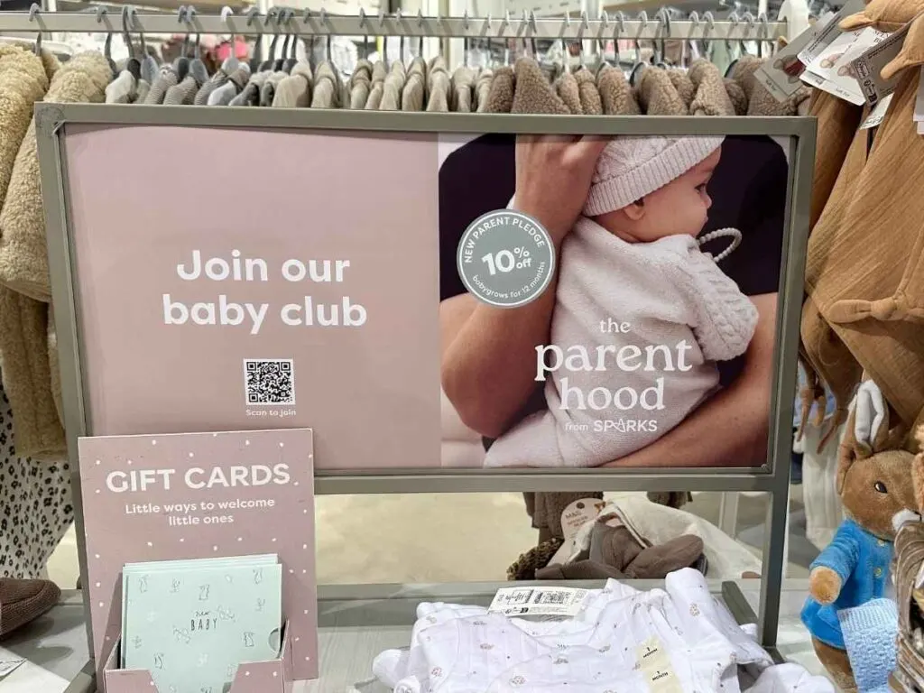 Save money on baby and children's clothes at Marks and Spencers by joining the parent hood club