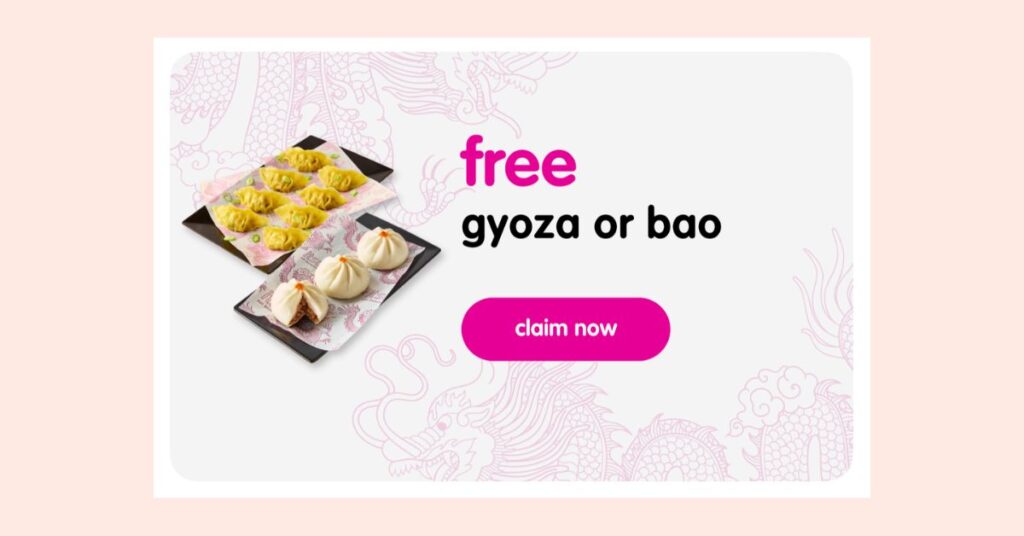 Itsu free gyoza or bao buns app deal